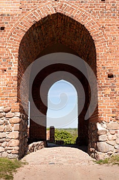 Entrance gate to the medieval castle