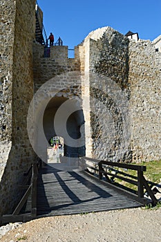 Entrance gate to the old fortification on the Danube