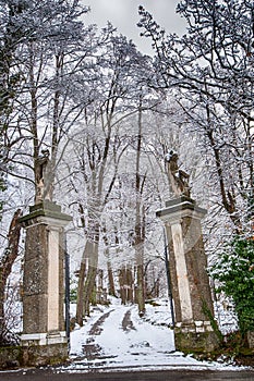 Entrance gate to a park