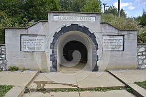 Entrance gate to the Rosia Montana roman mine museum. photo