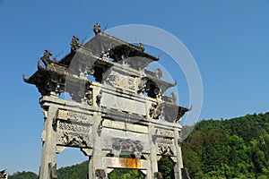 Entrance gate to xidi village, south china