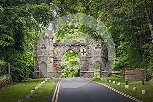 The entrance gate of Tollymore Forest Park