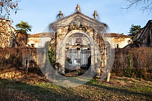Entrance gate. Villa Moglia, Chieri TO, Italy photo