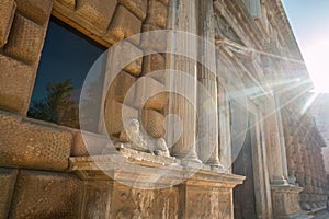 The entrance of Granada Palace