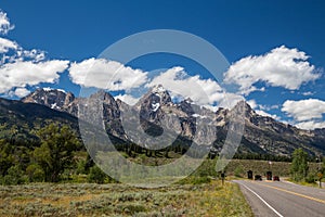 Entrance of the Grand Teton National Park, Wyoming, USA