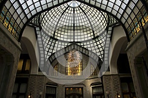 entrance hall of the Gresham Hotel in Budapest