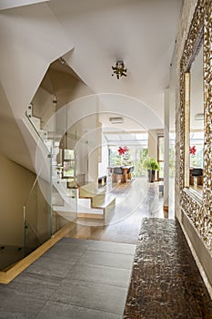 Entrance hall in luxurious home