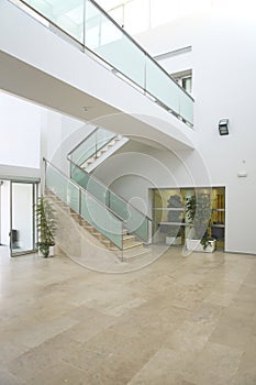 Entrance hall in a modern building