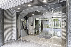 Entrance hall of a modern office building