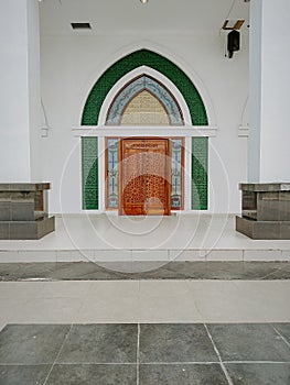 Entrance of the house of worship