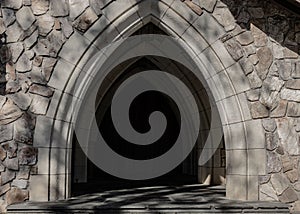 Entrance of the Ida Cason Memorial Chapel at Callaway Gardens, Pine Mountain, Georgia. photo