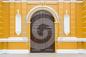 Entrance of Iglesia La Ermita in Barranco, Lima photo