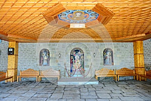 The entrance interior in Varlaam monastery