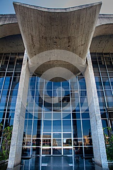 Entrance of Justice Palace in Brasilia photo