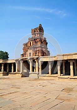 The entrance of the Krishna temple ruins, Hampi photo