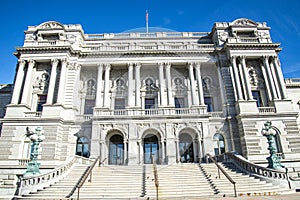 The entrance of the Library of Congress