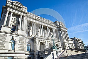 The entrance of the Library of Congress