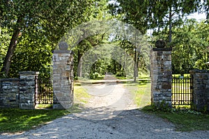 Entrance of the Manoir Papineau National Historic Site of Canada photo