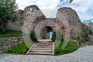 Entrance into the mediaeval orthodox church Zedazeni near Mtskheta