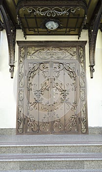 Entrance metal door