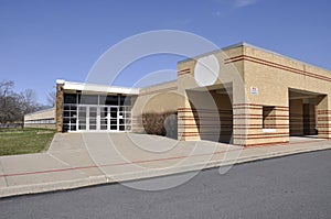 Entrance for modern elementary school