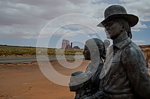 Entrance of Monument Valley, Arizona