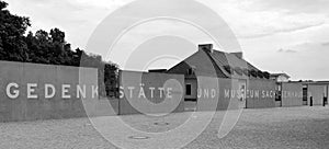 Entrance museum of Sachsenhausen nazi camp