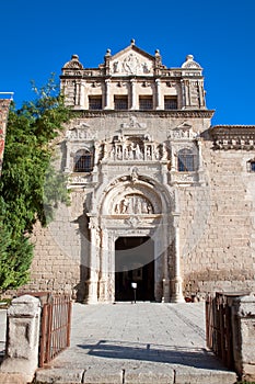 Entrance in museum Santa Cruz in Toledo, Spain photo