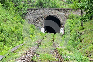 Entrance of old railway tunnel