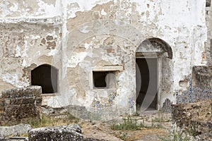 Entrance of old ruine from Moura castle