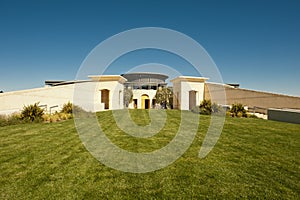 Entrance of Opus One, Napa Valley, California photo