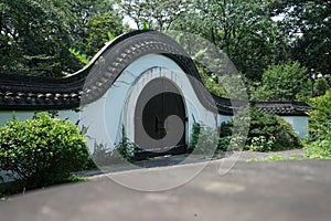 Entrance of the park in Hangzhou, China