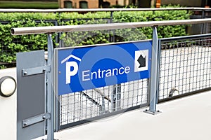 Entrance Of Parking Lot