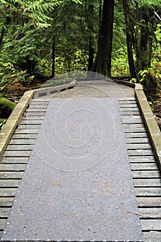 Entrance part of a walking bridge