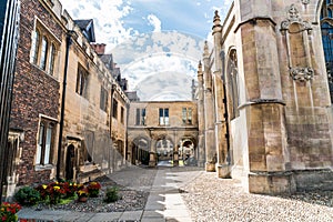 Entrance of Peterhouse, a college of Cambridge University, England