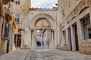 Entrance portal of the Euphrasian Basilica, Porec