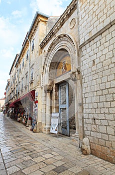 Entrance portal of the Euphrasian Basilica, Porec