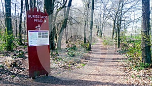 Entrance portal of the hiking-trail Traumschleife Burgstadt-Pfad Kastellaun