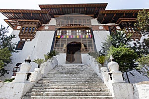 Entrance of Punakha Dzong in Bhutan