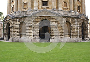 The entrance of Radcliffe Camera in Oxford, England