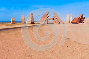 Entrance in the Ras Mohammed National Park. Famous travel destionation in desert. Sharm el Sheikh, Sinai Peninsula, Egypt photo