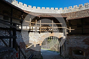 Entrance at Rasnov fortress