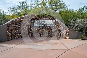 An entrance road going in Kartchner Caverns State Park, Arizona