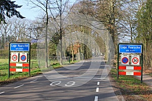 Entrance of the royal village Lage Vuursche, Baarn, Netherlands photo