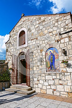 Entrance of Saint Petka's Chapel located in Belgrade Fortress or Beogradska Tvrdjava Kalemegdan Park on the confluence of the Riv