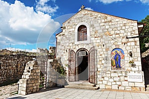 Entrance of Saint Petka's Chapel located in Belgrade Fortress or Beogradska Tvrdjava Kalemegdan Park on the confluence of the Riv