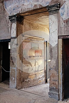 Entrance. Samnite House. Herculaneum. Naples. Italy