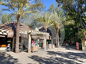 Entrance of San Diego safari park zoo in San Diego