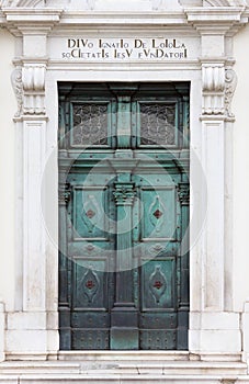 Entrance of the Sant Ignazio Church in Gorizia photo