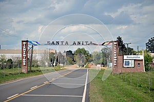 Entrance of Santa Anita Village in Entre Rios Province photo